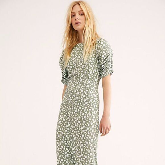 Free People Rosie Knit Midi Dress size S - Picture 1 of 9